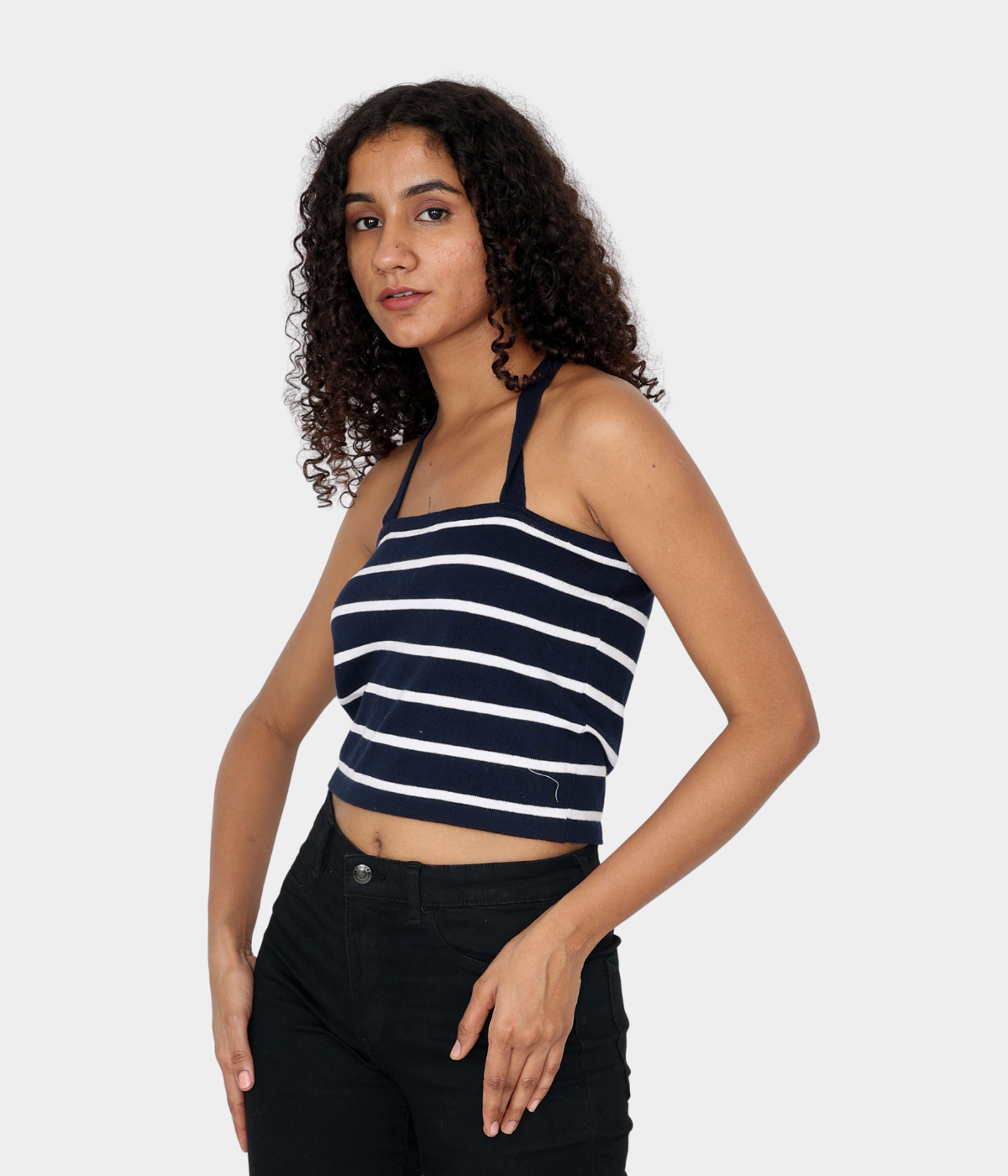 Navy with White Stripes Vest