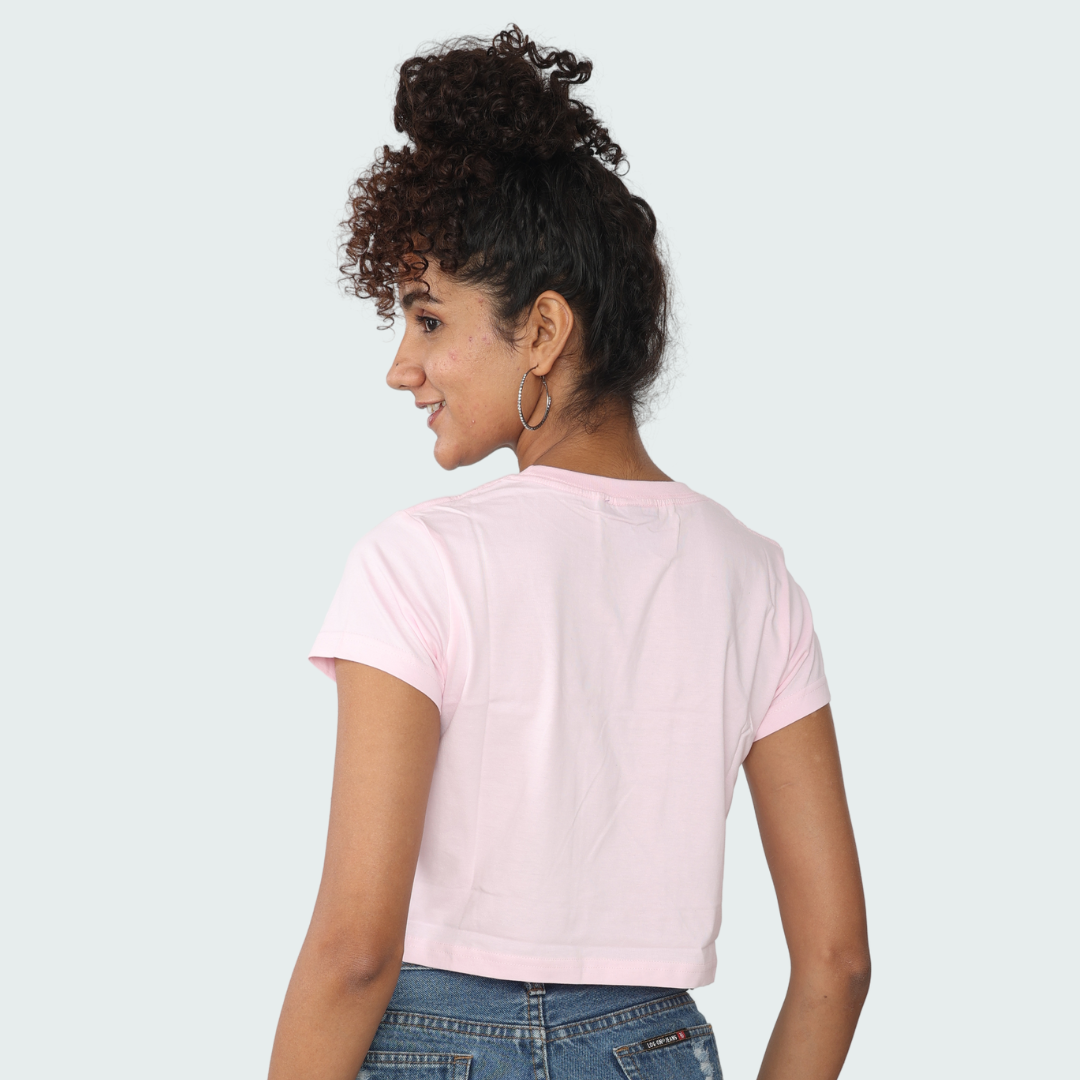 Pink Crop Top / WOMENS Regular T-Shirts