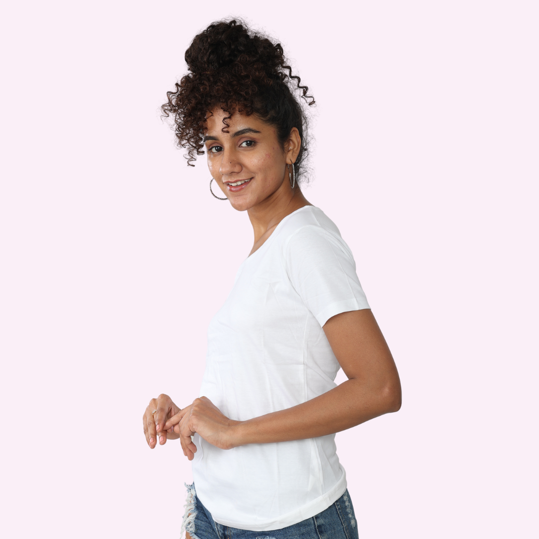 White Plain Top / WOMENS Regular T-Shirts