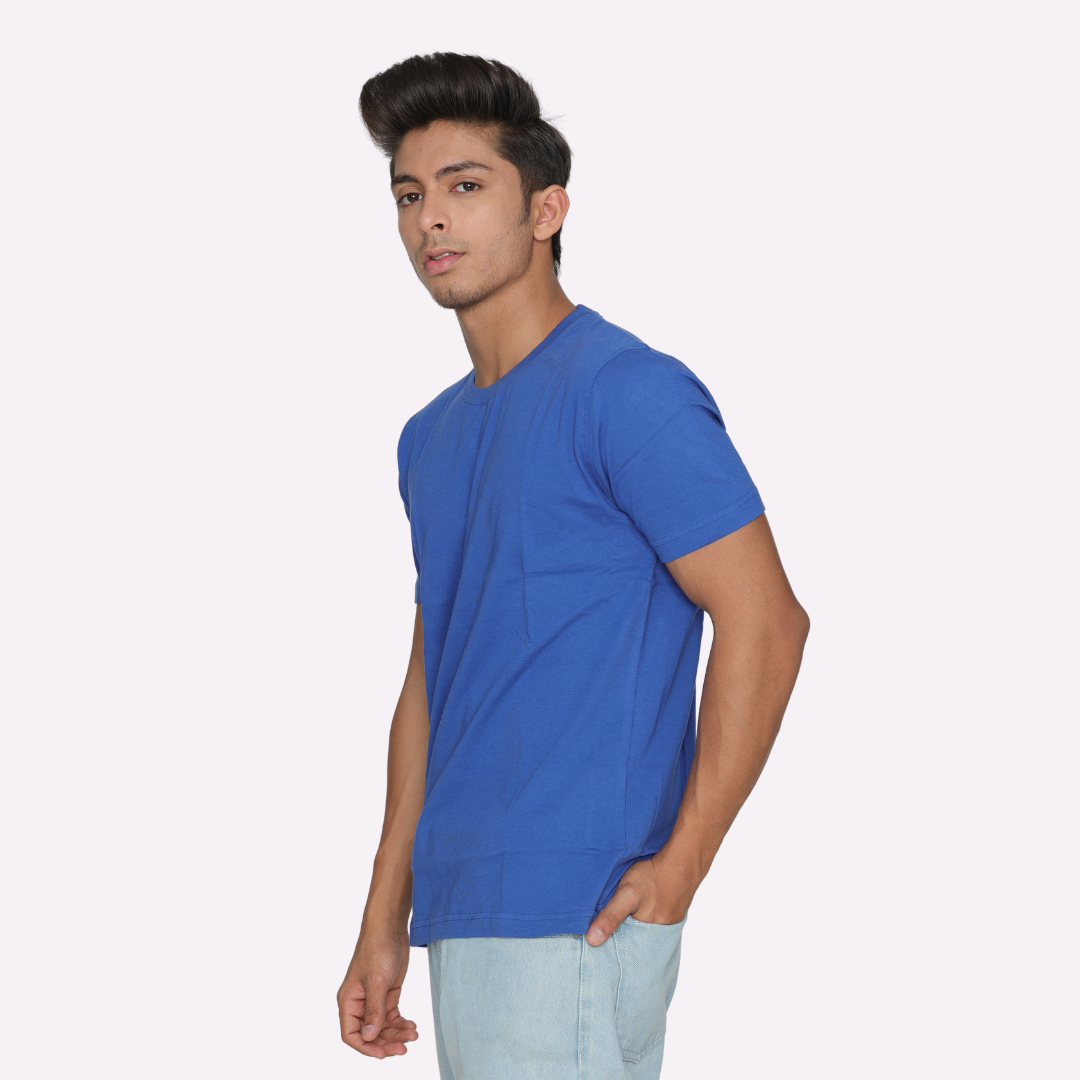 Blue Plain T Shirt