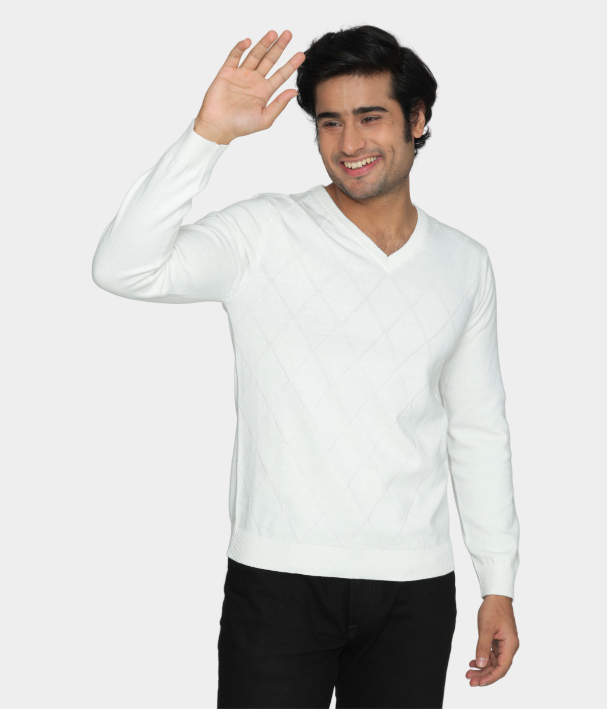 OFF White  Structured cotton knitted T-shirt