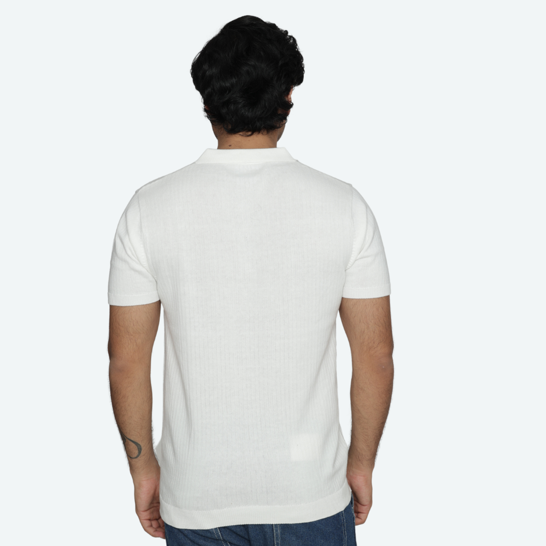 Mens Polo Knitted Cotton