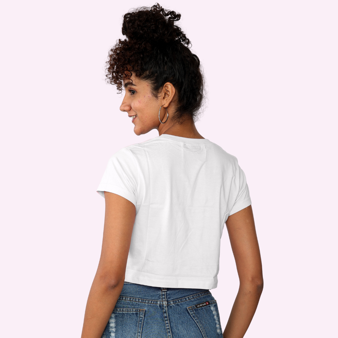 White Crop Top / WOMENS Regular T-Shirts