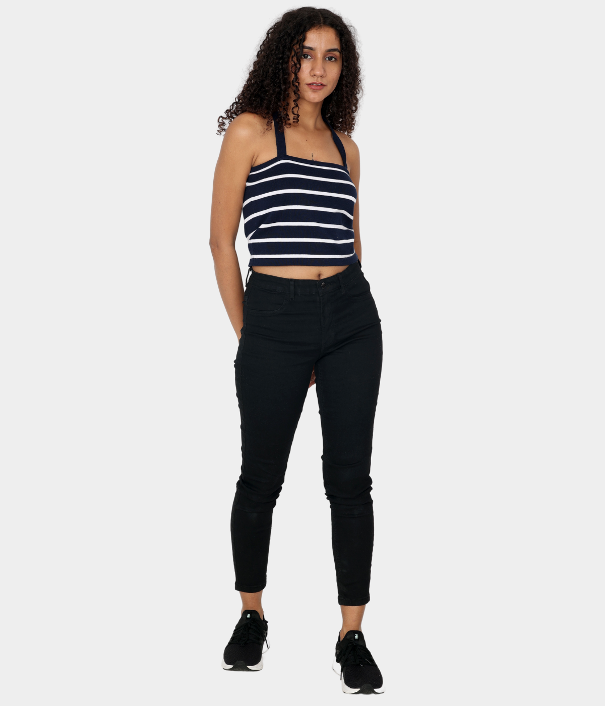 Navy with White Stripes Vest