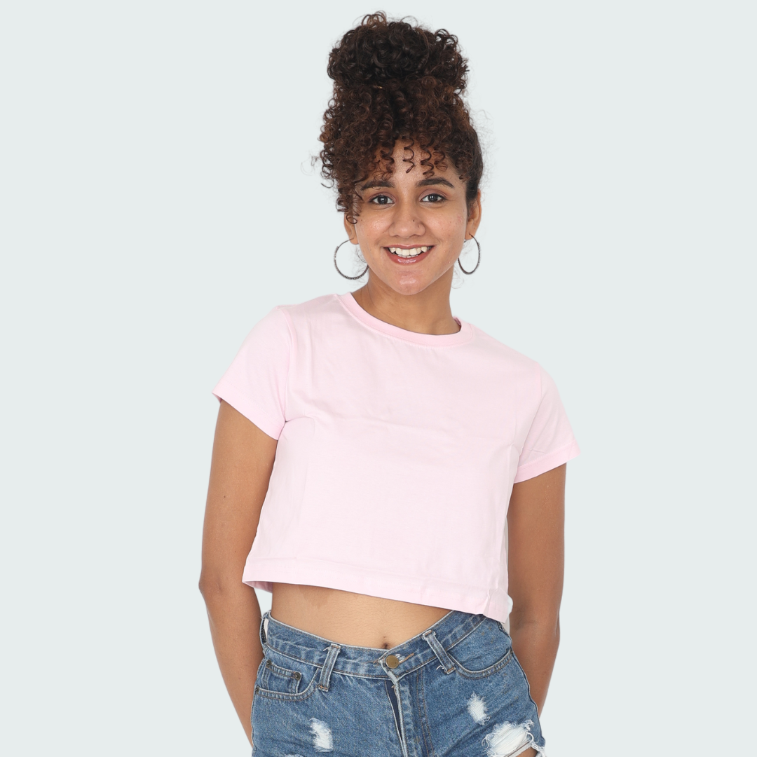 Pink Crop Top / WOMENS Regular T-Shirts