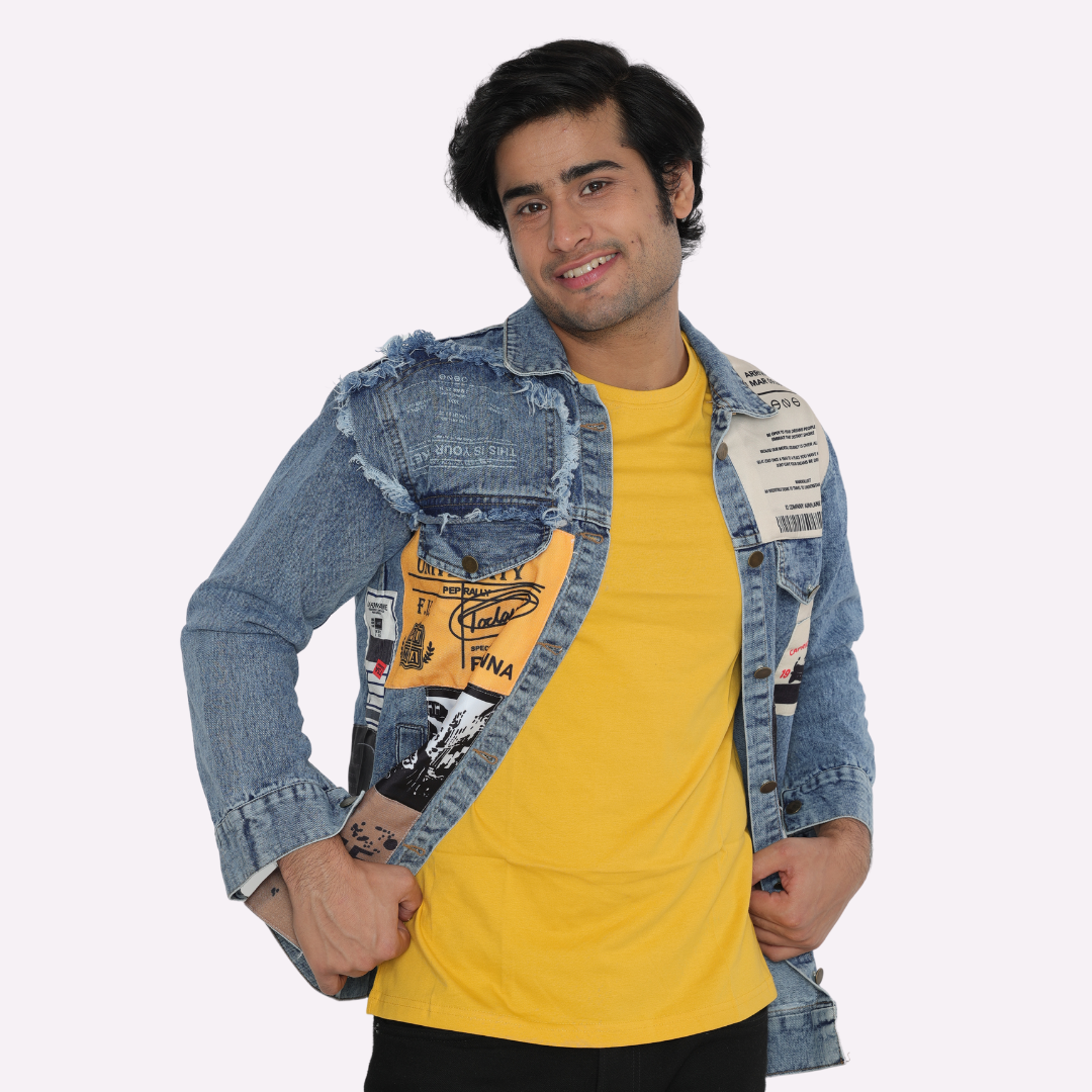 Men's Mustard Plain T Shirt