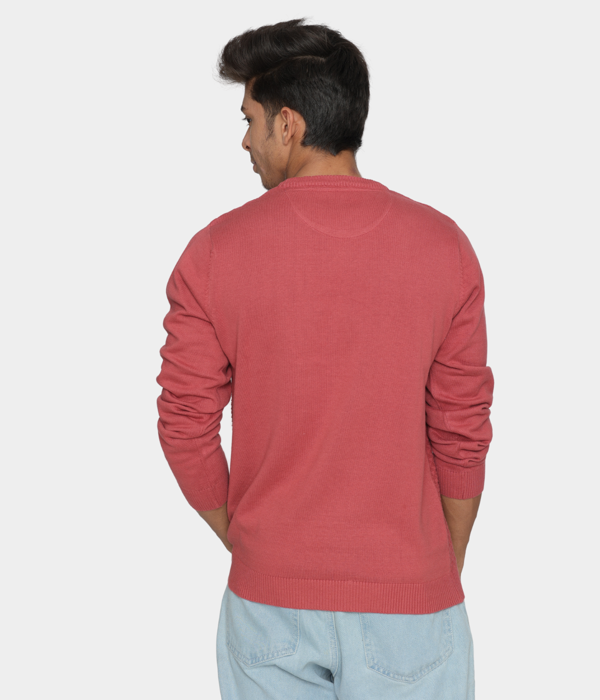 Mens Structured Knitted Cotton T shirt