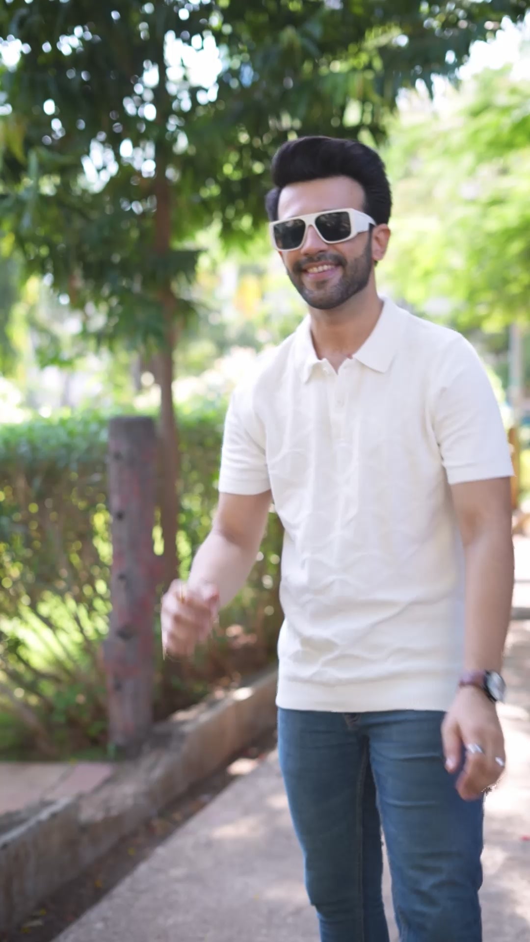 Off-White Structured Knitted Cotton T-Shirt